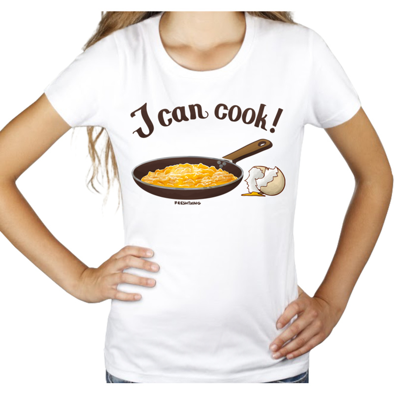 I Can Cook - Damska Koszulka Biała