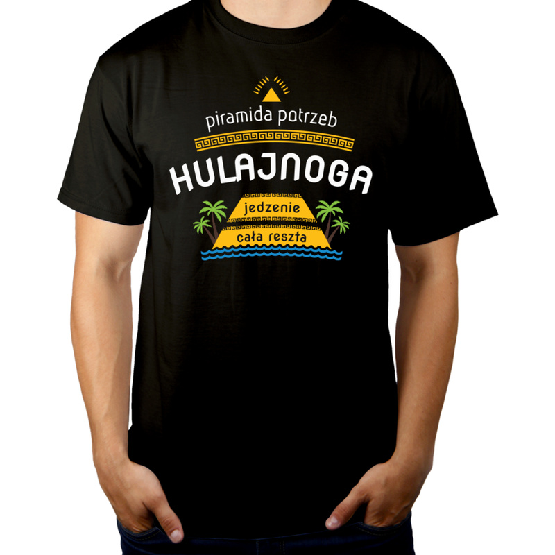 Piramida potrzeb hulajnoga - Męska Koszulka Czarna