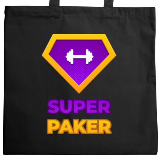 Super Paker - Torba Na Zakupy Czarna