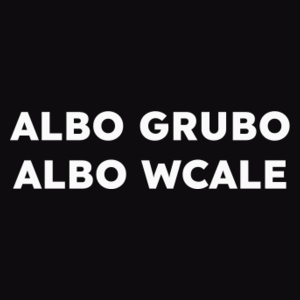 ALBO GRUBO ALBO WCALE  - Męska Bluza Czarna