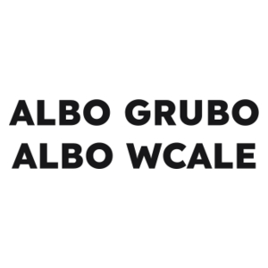 ALBO GRUBO ALBO WCALE  - Kubek Biały