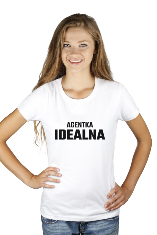 Agentka Idealna - Damska Koszulka Biała
