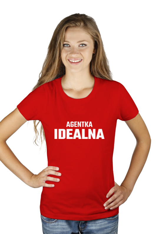 Agentka Idealna - Damska Koszulka Czerwona