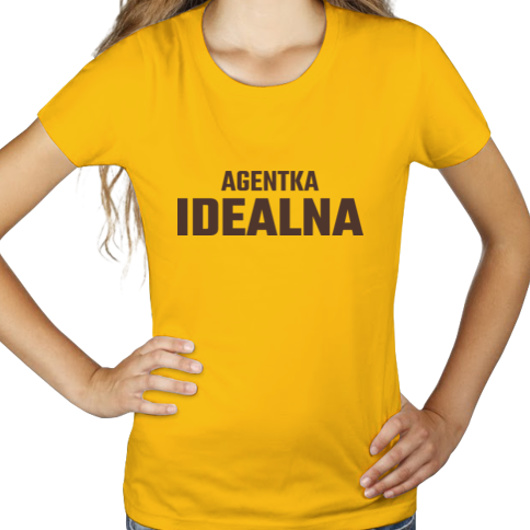Agentka Idealna - Damska Koszulka Żółta