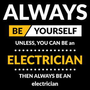 Always Be Electrician - Torba Na Zakupy Czarna