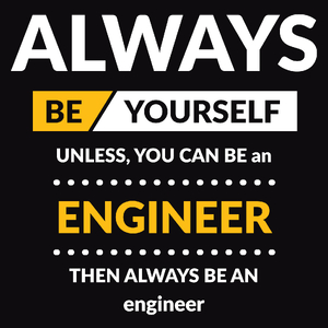 Always Be Engineer - Męska Bluza z kapturem Czarna