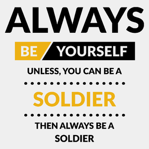 Always Be Soldier - Męska Koszulka Biała
