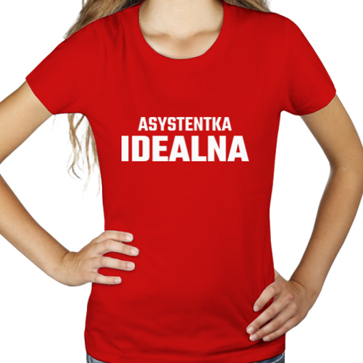 Asystentka Idealna - Damska Koszulka Czerwona