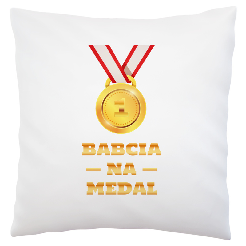 Babcia Na Medal - Poduszka Biała