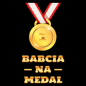 Babcia Na Medal - Torba Na Zakupy Czarna