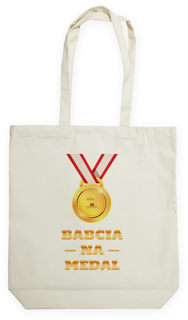 Babcia Na Medal - Torba Na Zakupy Natural