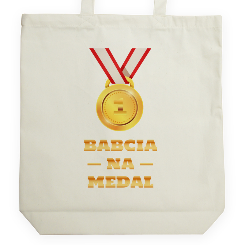 Babcia Na Medal - Torba Na Zakupy Natural