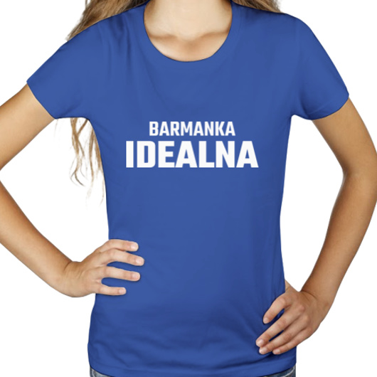 Barmanka Idealna - Damska Koszulka Niebieska