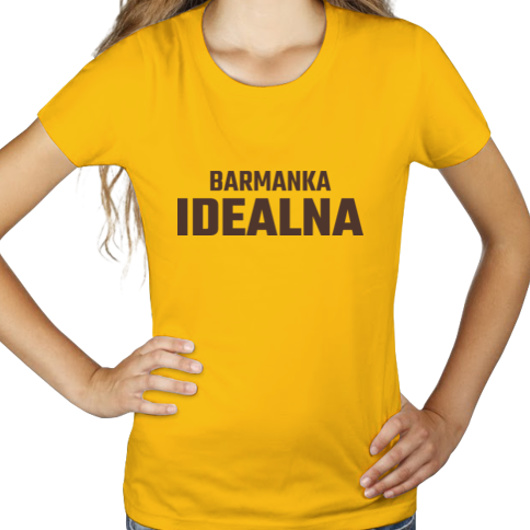 Barmanka Idealna - Damska Koszulka Żółta
