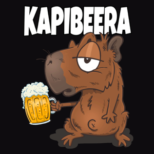 Beer Kapibara - Męska Bluza Czarna