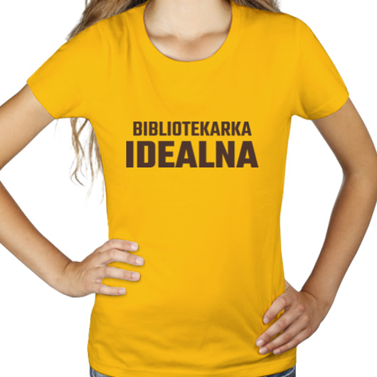 Bibliotekarka Idealna - Damska Koszulka Żółta