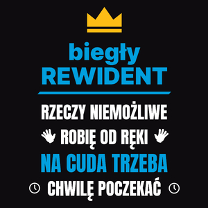 Biegły Rewident Rzeczy Niemożliwe Robię Od Ręki - Męska Koszulka Czarna