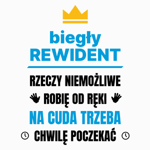 Biegły Rewident Rzeczy Niemożliwe Robię Od Ręki - Poduszka Biała