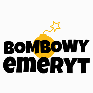 Bombowy Emeryt - Poduszka Biała
