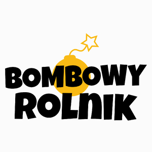 Bombowy Rolnik - Poduszka Biała