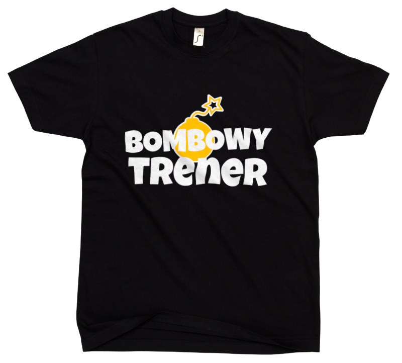 Bombowy Trener - Męska Koszulka Czarna