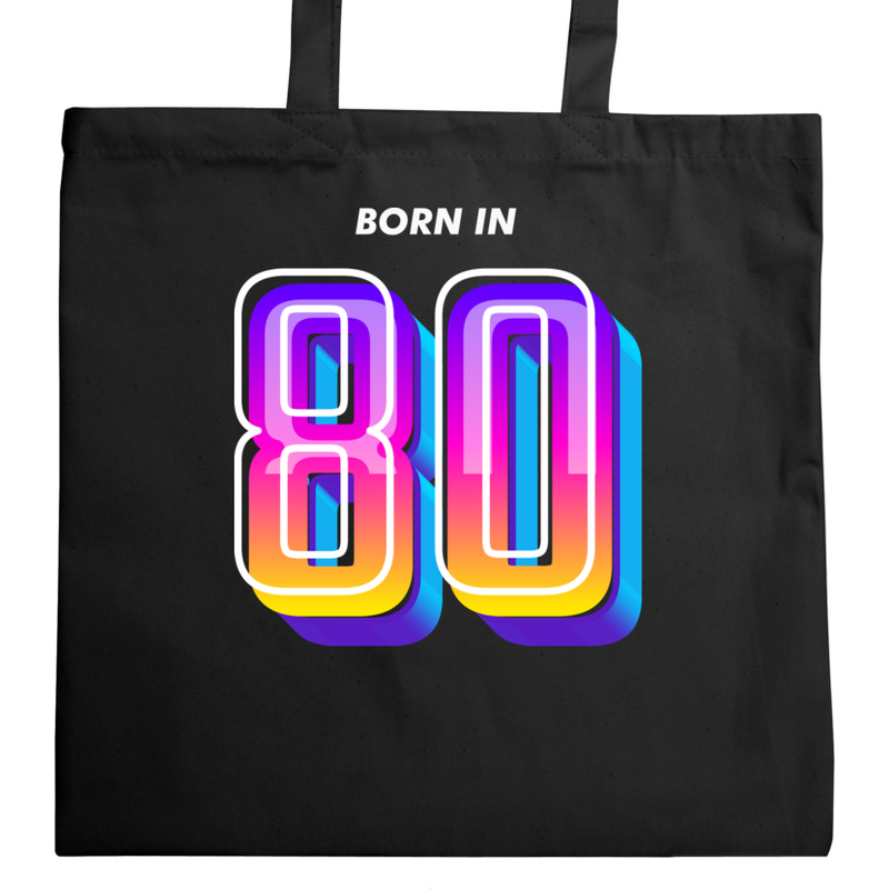 Born In 80s - Torba Na Zakupy Czarna