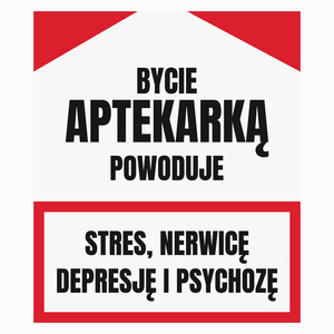 Bycie Aptekarką - Poduszka Biała