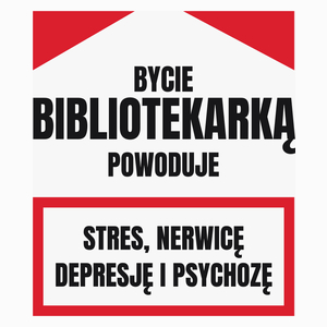 Bycie Bibliotekarką - Poduszka Biała