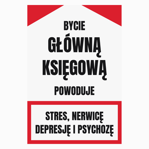 Bycie Główną Księgową - Poduszka Biała