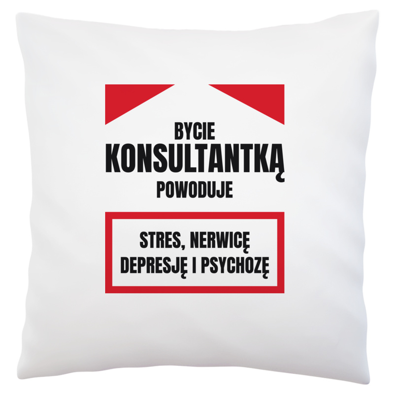 Bycie Konsultantką - Poduszka Biała