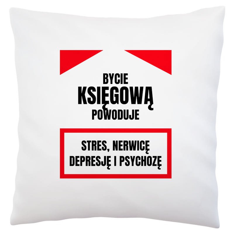 Bycie Księgową - Poduszka Biała