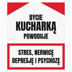 Bycie Kucharką - Poduszka Biała