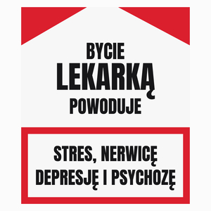 Bycie Lekarką - Poduszka Biała