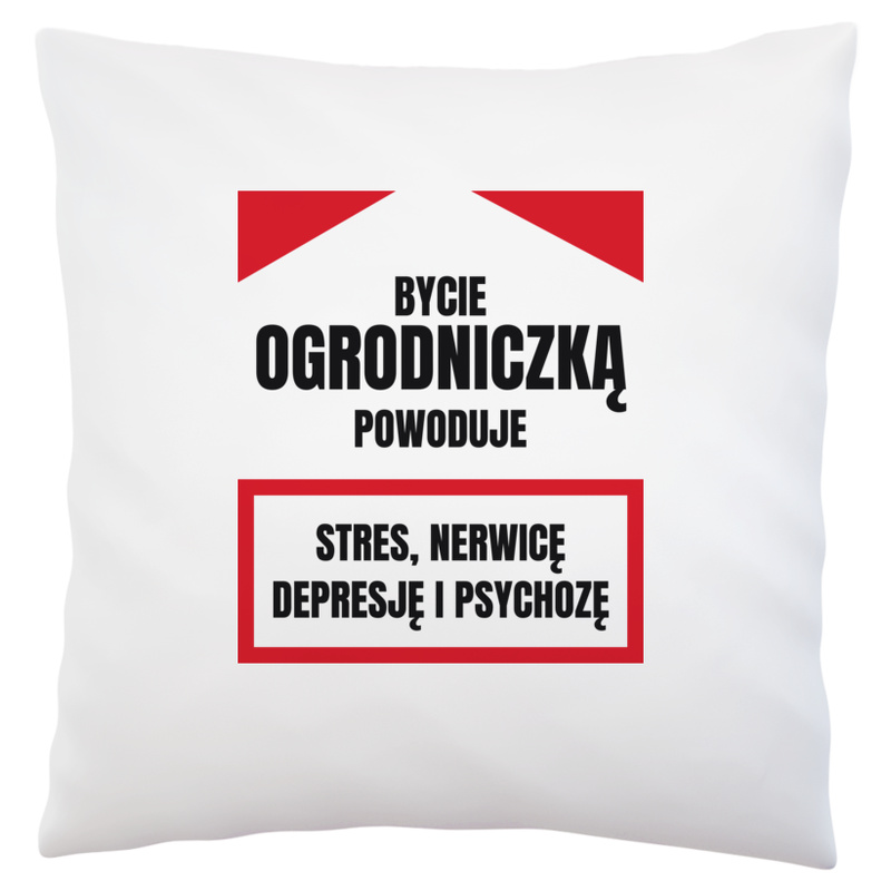 Bycie Ogrodniczką - Poduszka Biała