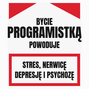 Bycie Programistką - Poduszka Biała