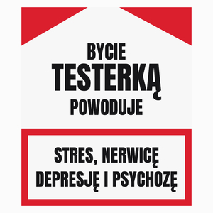 Bycie Testerką - Poduszka Biała