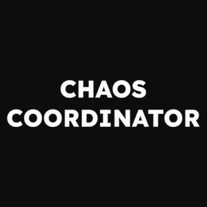 CHAOS COORDINATOR  - Męska Bluza Czarna