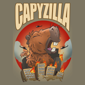 Capyzilla kapibara capybara - Męska Koszulka Khaki