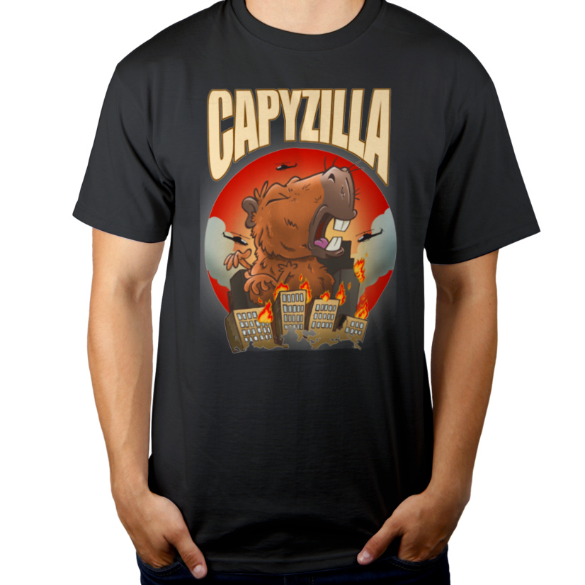 Capyzilla kapibara capybara - Męska Koszulka Szara