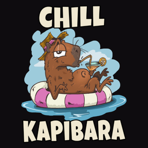 Chill Kapibara - Męska Bluza Czarna