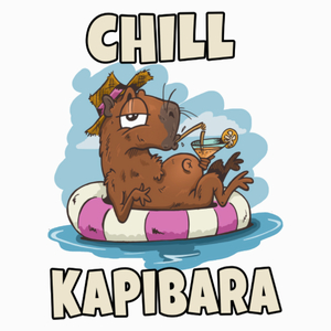 Chill Kapibara - Poduszka Biała