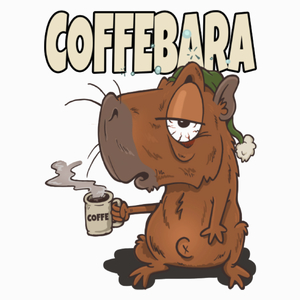 Coffebara kawa kapibara - Poduszka Biała
