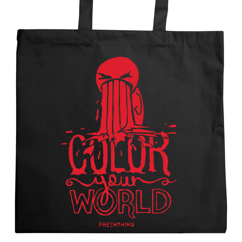 Color Your World - Torba Na Zakupy Czarna