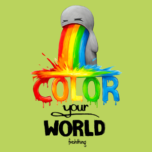 Color Your World - Damska Koszulka Jasno Zielona