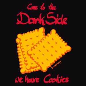 Come to the Dark Side we have Cookies - Męska Bluza z kapturem Czarna