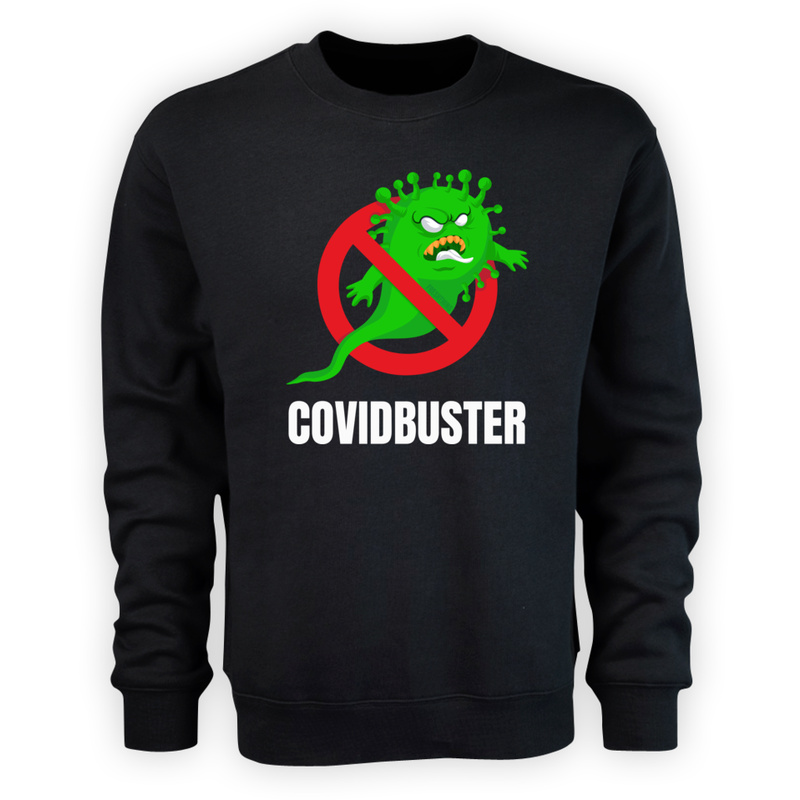 Covidbuster - Męska Bluza Czarna