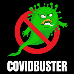 Covidbuster - Torba Na Zakupy Czarna