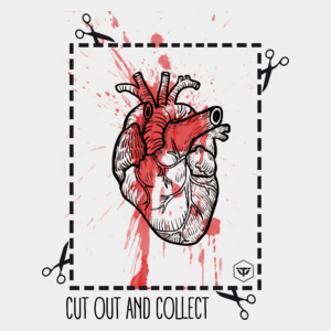 Cut Out And Collect - Męska Koszulka Biała