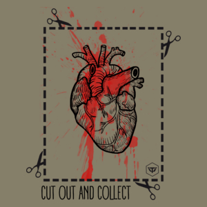 Cut Out And Collect - Męska Koszulka Jasno Szara