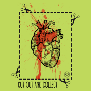 Cut Out And Collect - Męska Koszulka Jasno Zielona